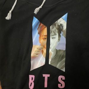 bts cold shoulder hoodie